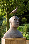 BIRD MAN SCULPTURE BY CHRIS MARVELL. WINGWELL NURSERY   RUTLAND