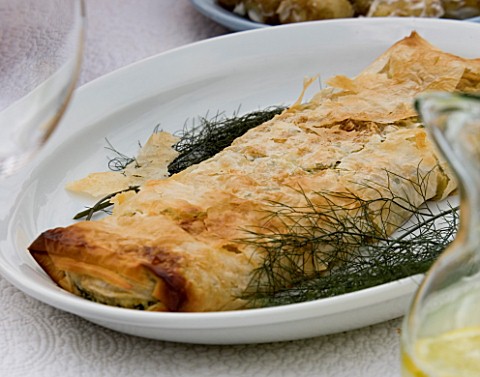 DESIGNER_CLARE_MATTHEWS_VEGETARIAN_PIE_MADE_WITH_SPINACH_AND_RICOTTA_CHEESE