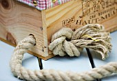 DESIGNER: CLARE MATTHEWS - PICNIC HAMPER PROJECT - DETAIL OF BOX AND ROPE