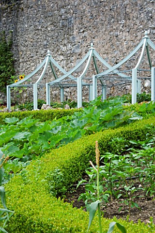 YEWBARROW_HOUSE_GARDENS__CUMBRIA__THE_KITCHEN_GARDEN_WITH_BLUE_CLOCHES_IN_THE_BACKGROUND