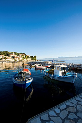 CORFU__GREECE_VIEW_OF_KASSIOPI_IN_THE_NORTH_EAST_OF_CORFU_WITH_FISHING_BOATS