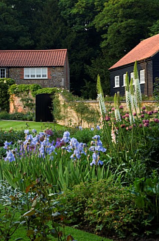 THE_OLD_RECTORY__HASELBECH__NORTHAMPTONSHIRE__HERBACEOUS_BORDER_PLANTED_WITH_IRIS_JANE_PHILLIPS__DIG