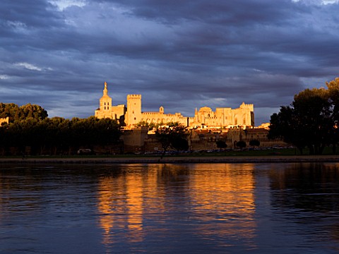 FRANCE__PROVENCE__AVIGNON__SUNSET_WITH_STORMY_CLOUDS
