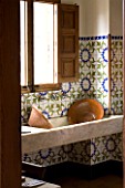SUITE.DO. RAFAEL DANES HOUSE  CAMPOS  MALLORCA  SPAIN. SINK WITH TILES IN THE KITCHEN
