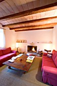 SON BERNADINET HOTEL  NEAR CAMPOS  MALLORCA. SUITE.DO. BEAUTIFUL SITTING ROOM WITH FIREPLACE