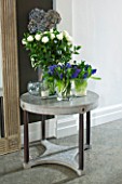 DESIGNER: JOHN MINSHAW - THE HALLWAY - TABLE WITH HYACINTHS AND ROSES