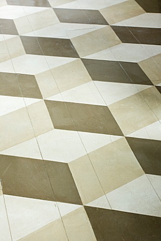 DESIGNER_ANNE_FOWLER__THE_KITCHEN__DETAIL_OF_THE_FLOOR_WITH_CUBE_PATTERNS