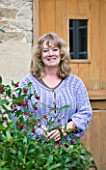BARBARA MCPHERSON - OWNER OF CERNEY HOUSE GARDEN  GLOUCESTERSHIRE