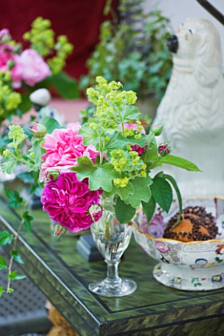 DESIGNER_BUTTER_WAKEFIELD__LONDON_CONSERVATORY_WITH_A_TINY_POSY_OF_ROSA_GERTRUDE_JEKYLL_AND_CHARLES_