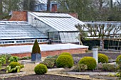 LITTLE PONTON HALL  LINCOLNSHIRE: THE VEGETABLE GARDEN AND GREENHOUSES