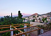 SICILY  ITALY: CASA CUSENI IN TAORMINA - AMAZING EARLY MORNING VIEW OF ETNA FROM ONE OF THE TERRACES