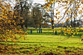 HOLKER HALL  CUMBRIA:  THE STONE CIRCLE IN AUTUMN