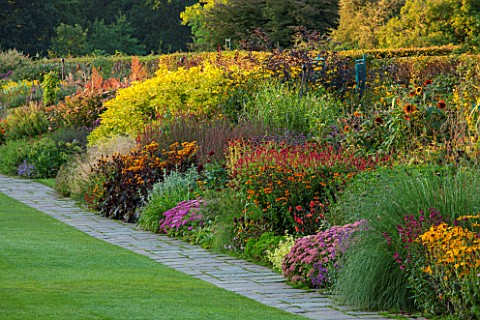 RHS_GARDEN_WISLEY_SURREY_THE_FAMOUS_DOUBLE_MIXED_HERBACEOUS_BORDER_IN_SEPTEMBER_STRETCHING_128_METRE