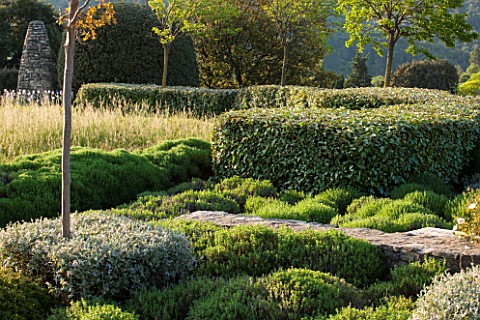 JEG_PROVENCE_FRANCE_DESIGN_ANTHONY_PAUL__CLIPPED_ELEAGNUS_HEDGE_TOPIARY_HEDGING_SPRING_COUNTRY_GARDE