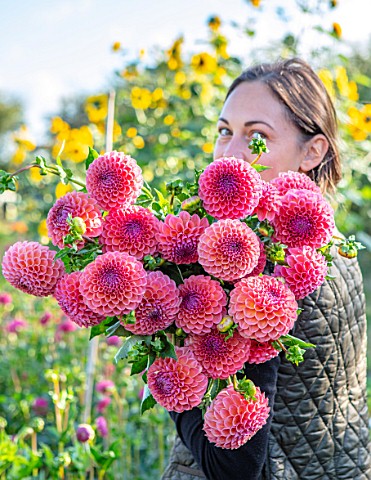 GREEN_AND_GORGEOUS_FLOWERS_OXFORDSHIRE_LUCIE_WITH_DAHLIA_JOWEY_WINNIE_IN_THE_CUTTING_FIELDS_SEPTEMBE