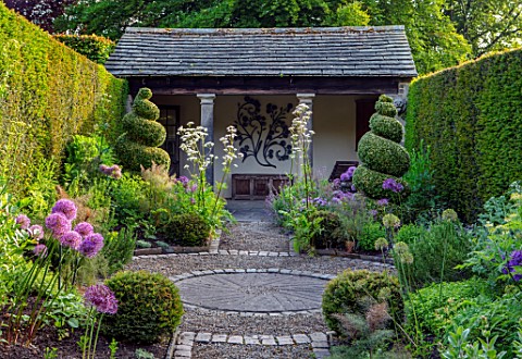 YORK_GATE_YORKSHIRE_PORTICO_PATH_HERB_GARDEN_CLIPPED_TOPIARY_BOX__YEW_SUMMERHOUSE_HEDGES_HEDGING_SUM