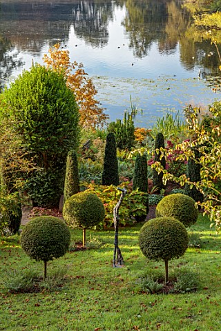THE_DOWER_HOUSE_DERBYSHIRE_CLIPPED_TOPIARY_LIGUSTRUM_DELAVAYANUM_SYN_L_IONANDRUM_BALLS_SCULPTURE_EUC